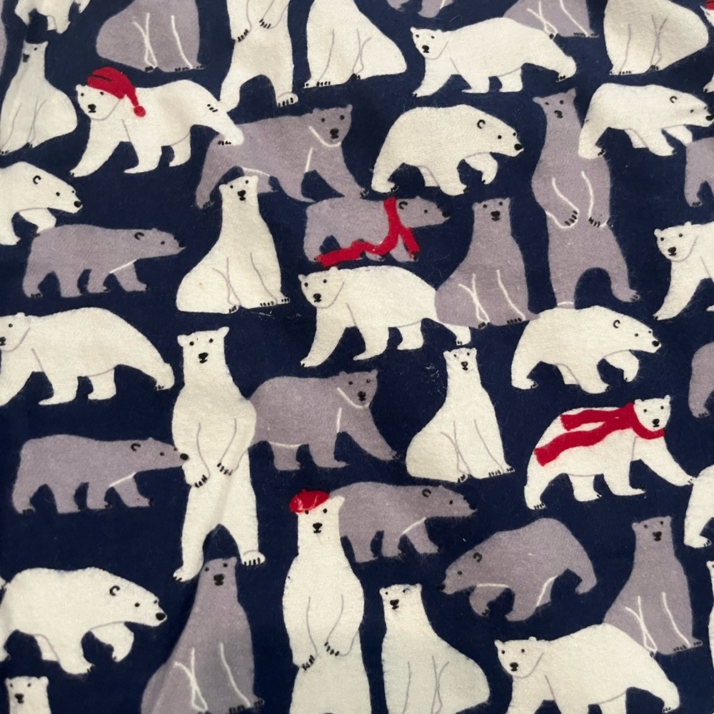 The Company Store Navy Flannel Pajama Pants - Picture 3 of 6